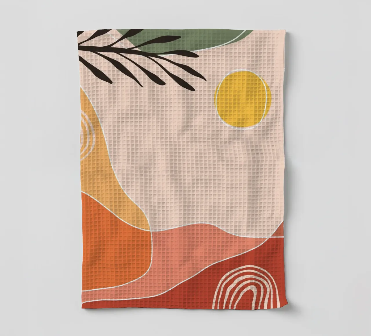 Paesaggio solare Boho - Arte astratta canovaccio da cucina da Whole©