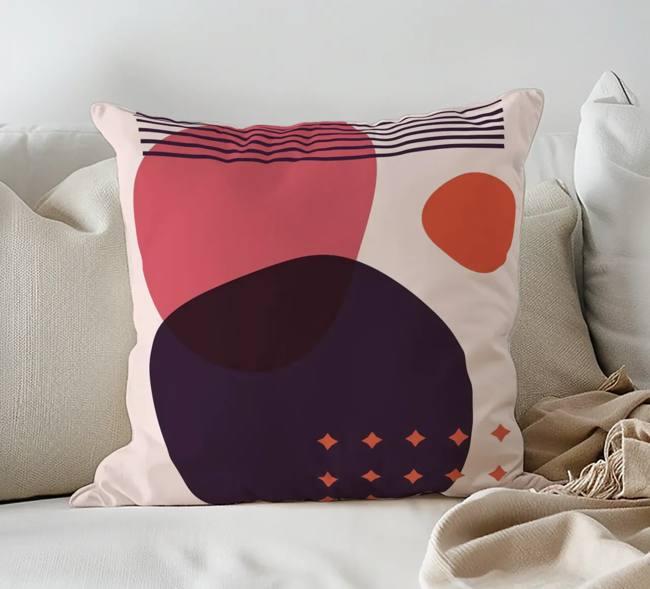 Astrazione geometrica - Design moderno cuscino da Whole©