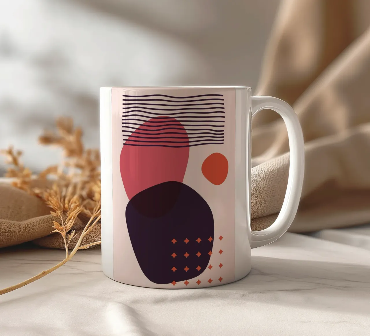 Astrazione geometrica - Design moderno tazza in ceramica da Whole©