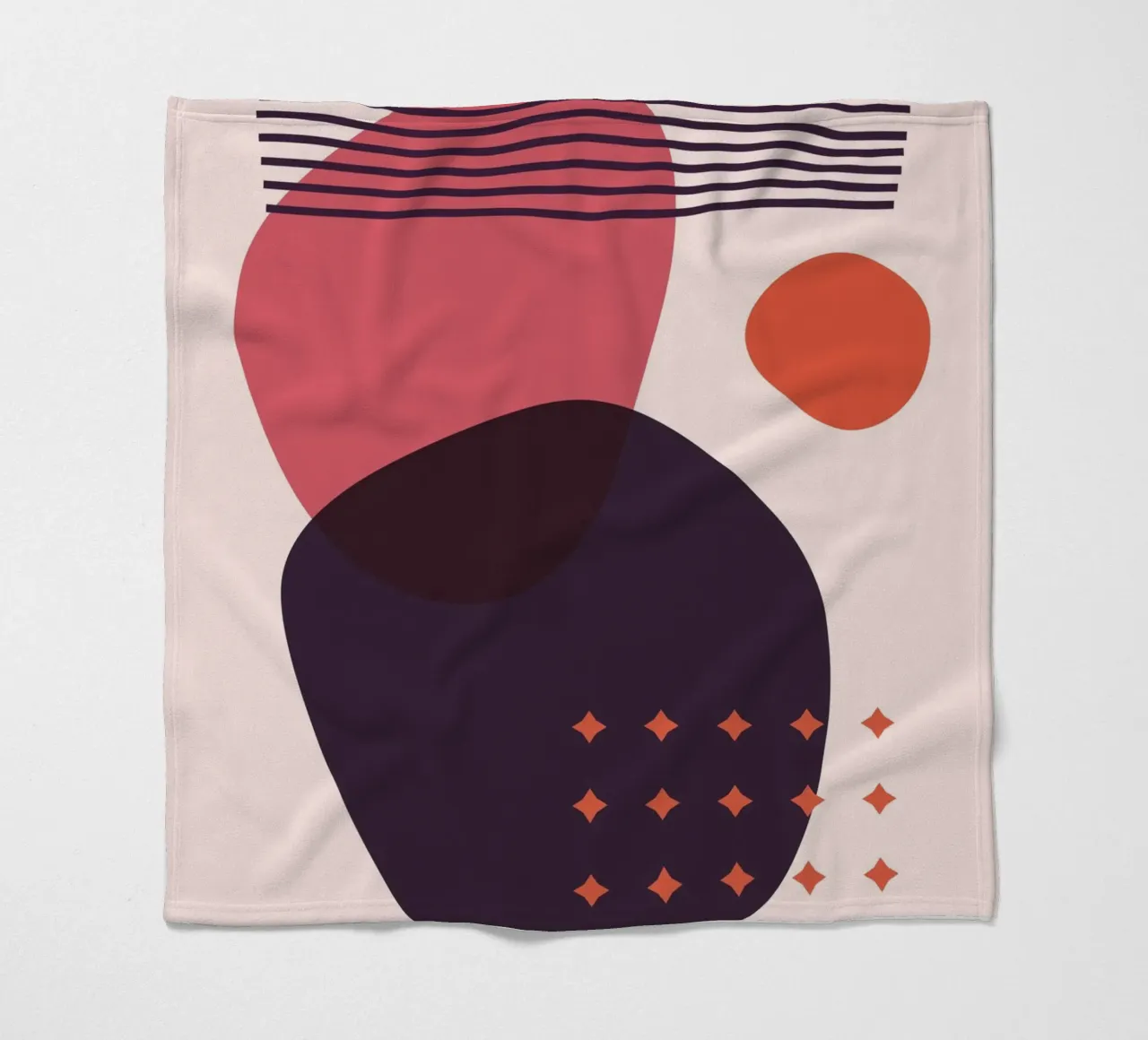 Astrazione geometrica - Design moderno coperta in pile da Whole©