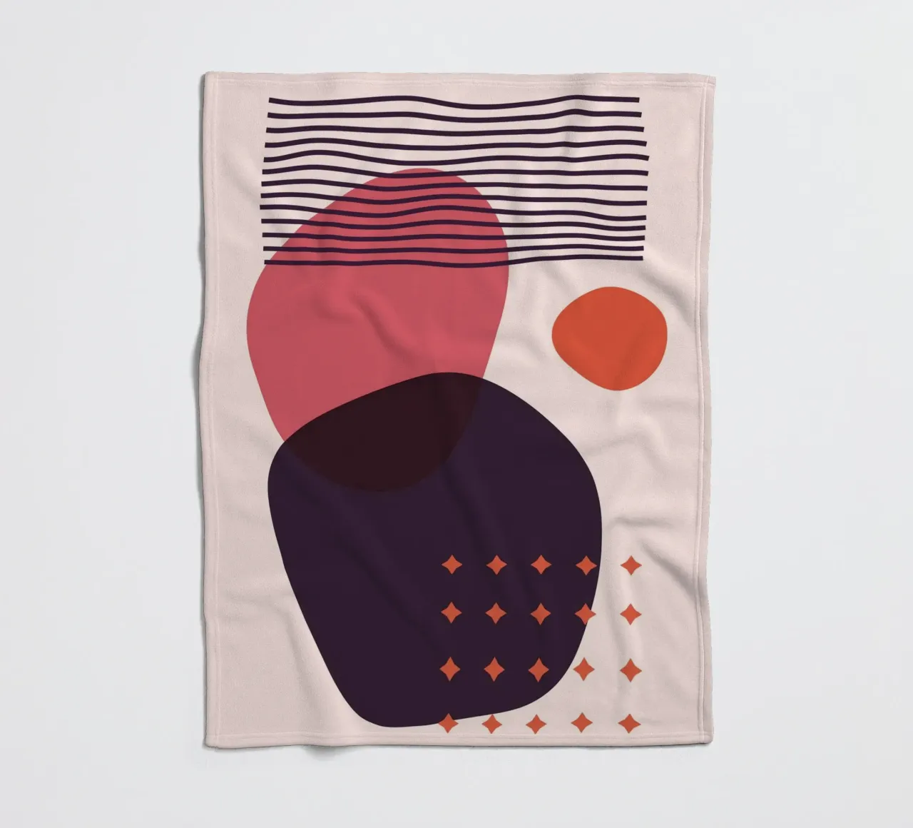 Astrazione geometrica - Design moderno coperta in pile da Whole©