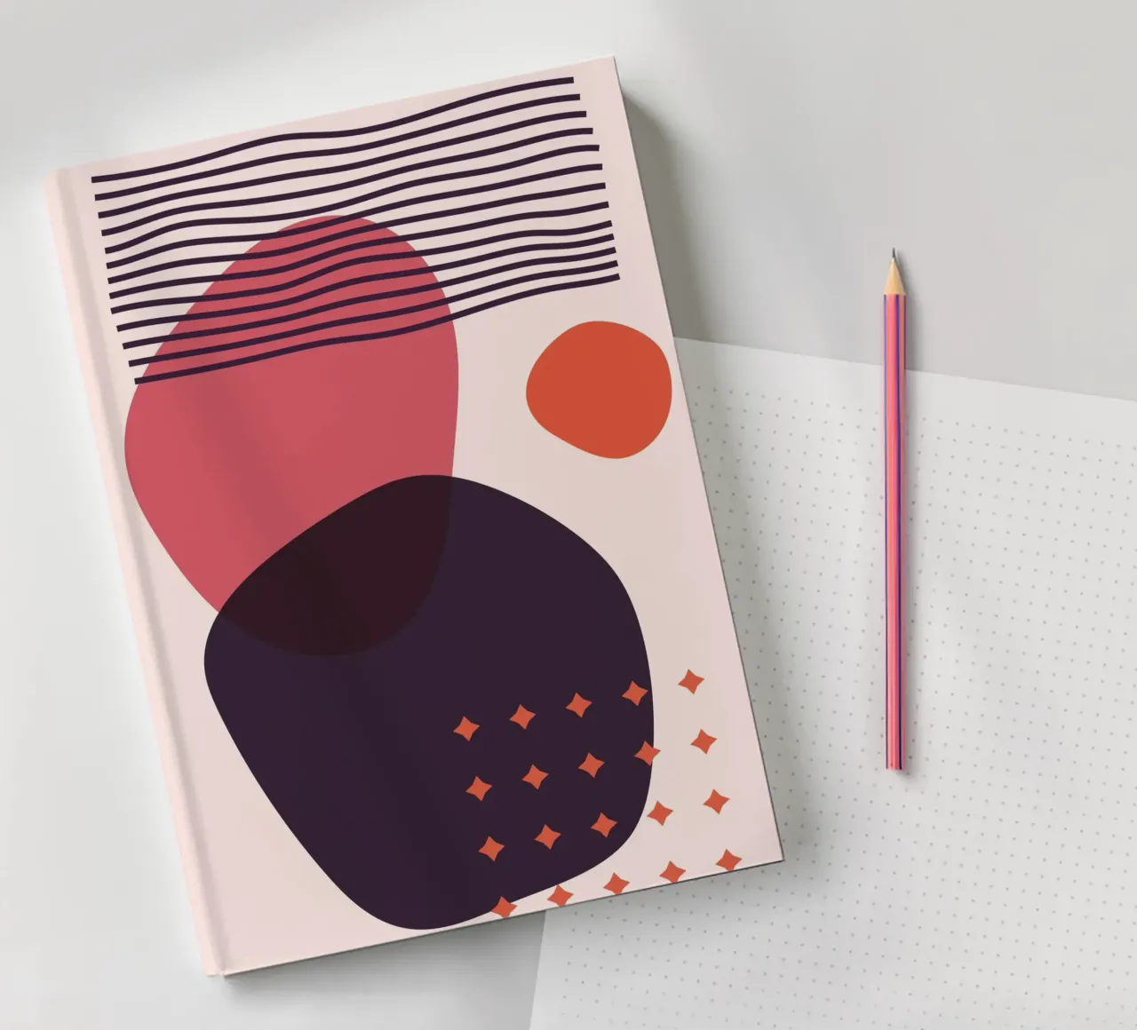 Geometric abstraction - Modern design notebook by Whole©