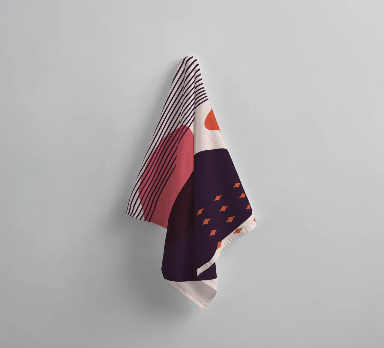 Geometric abstraction - Modern design towel by Whole©