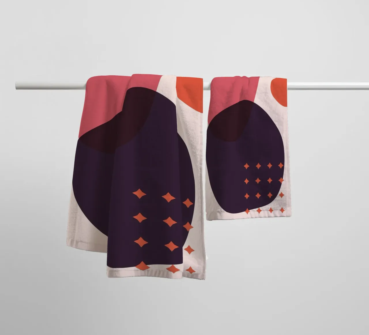Geometric abstraction - Modern design towel by Whole©