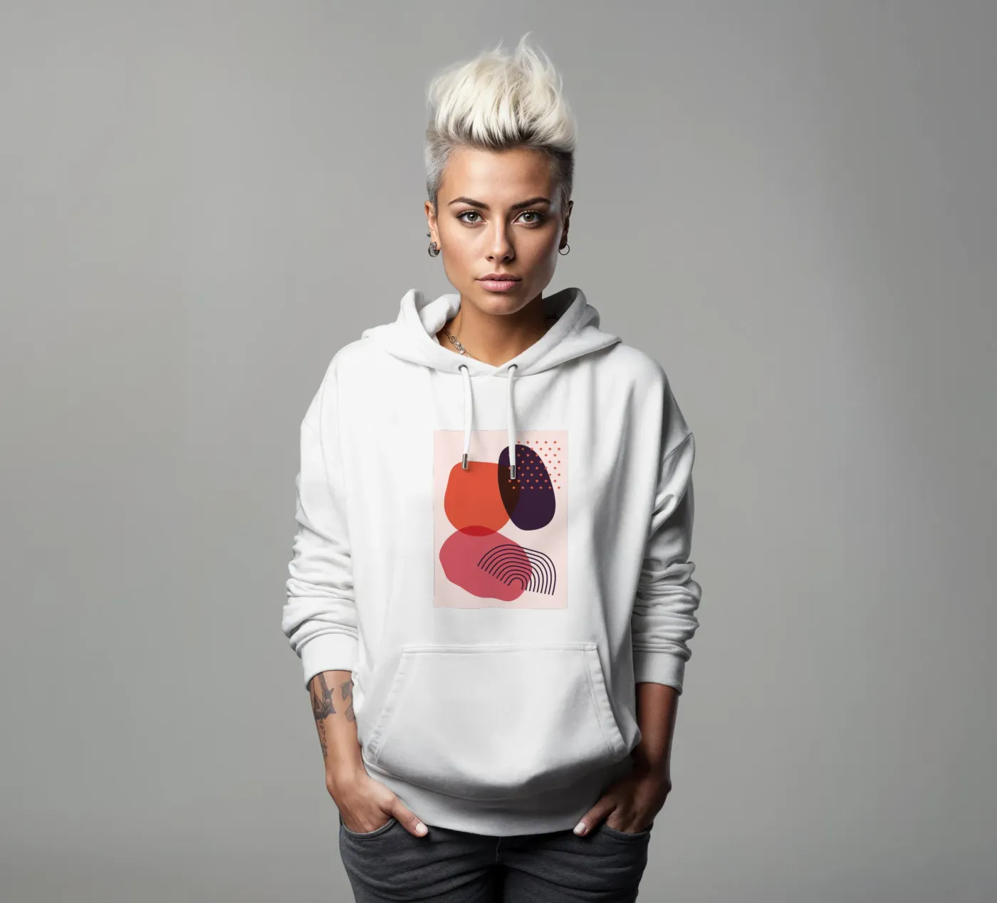 Abstract forms - Creative composition hoodie by Whole©