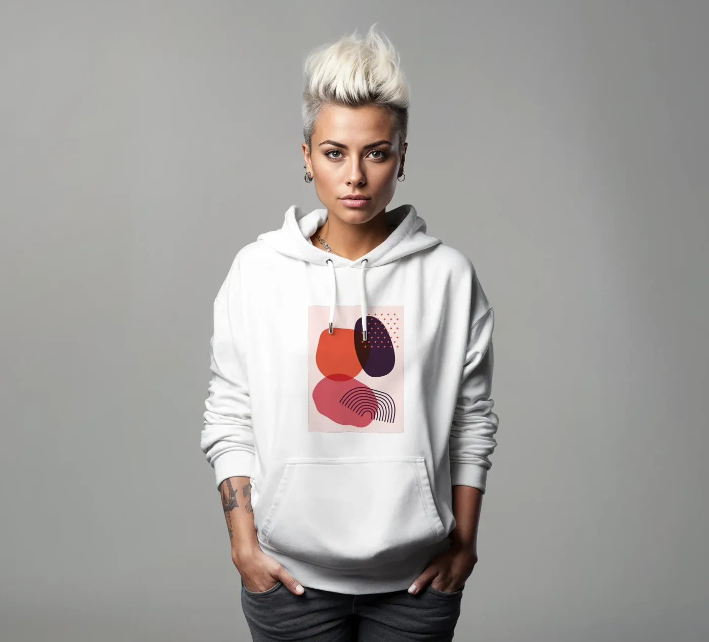 Abstract forms - Creative composition hoodie by Whole©