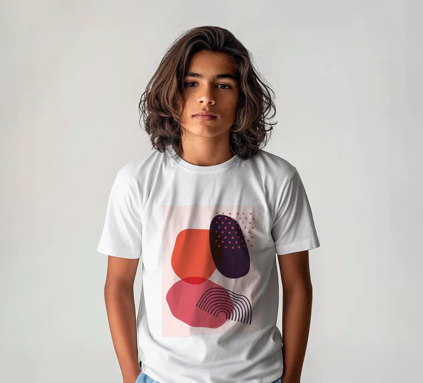 Abstrakte Formen – Kreative Komposition Kinder T-Shirt von Whole©