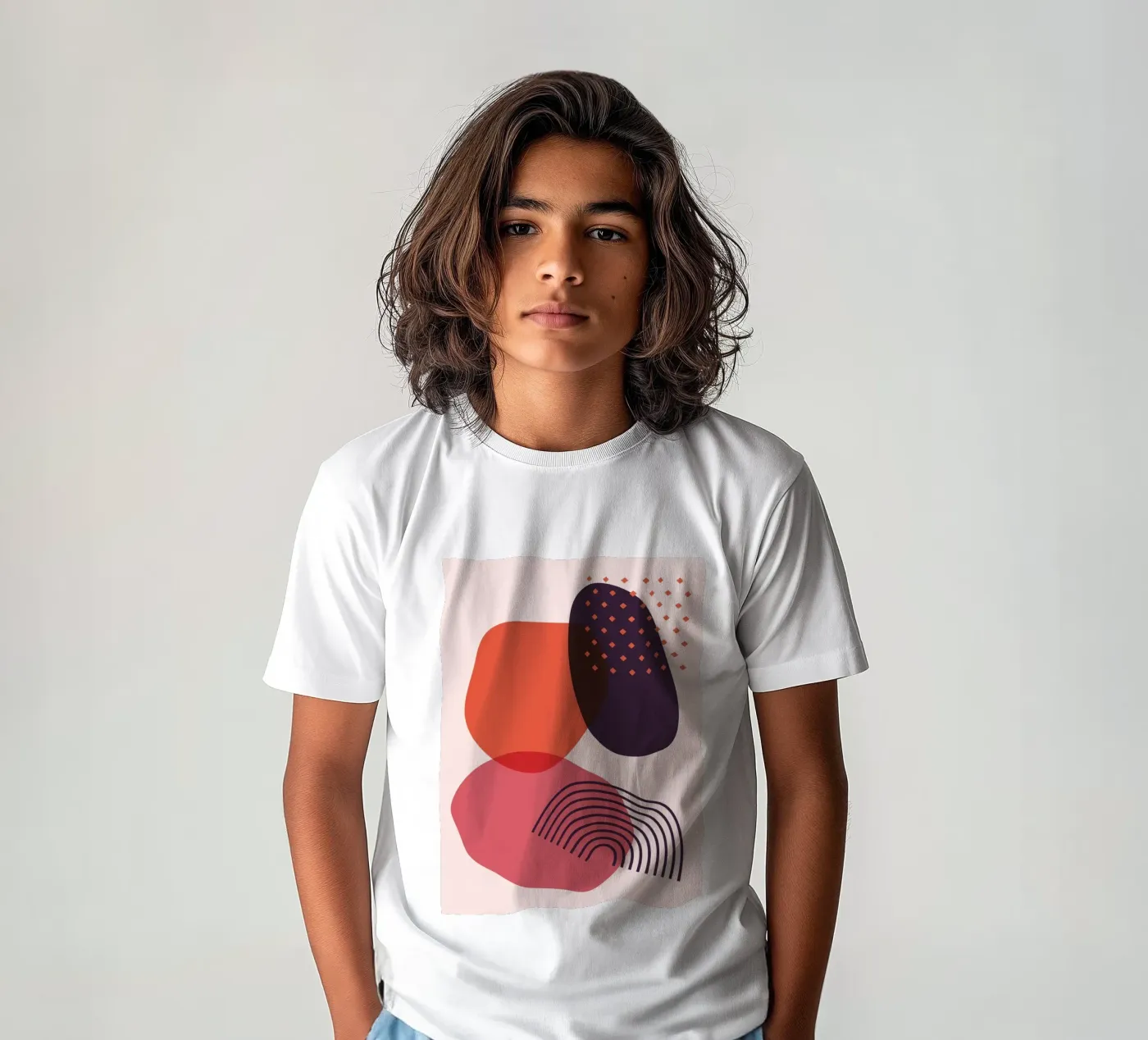 Abstrakte Formen – Kreative Komposition Kinder T-Shirt von Whole©