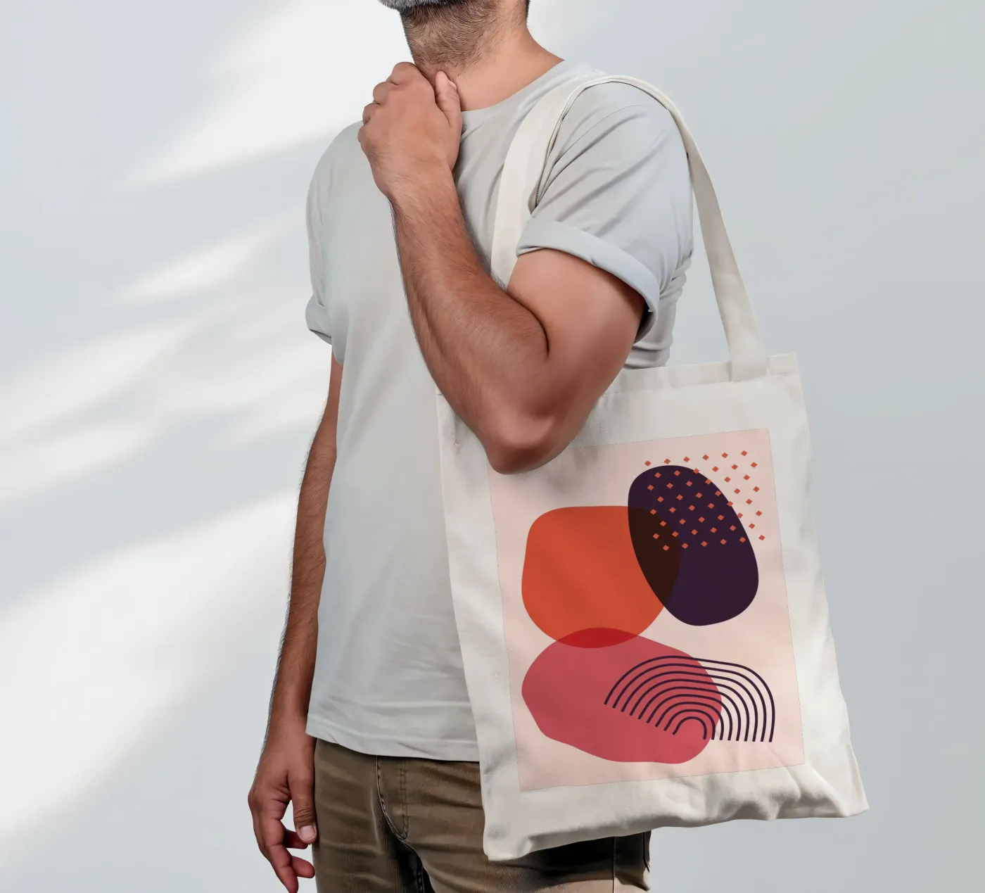 Abstract forms - Creative composition tote bag by Whole©