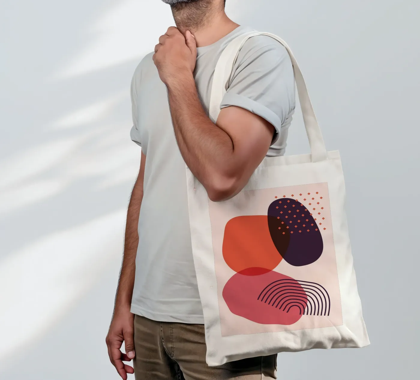 Abstract forms - Creative composition tote bag by Whole©