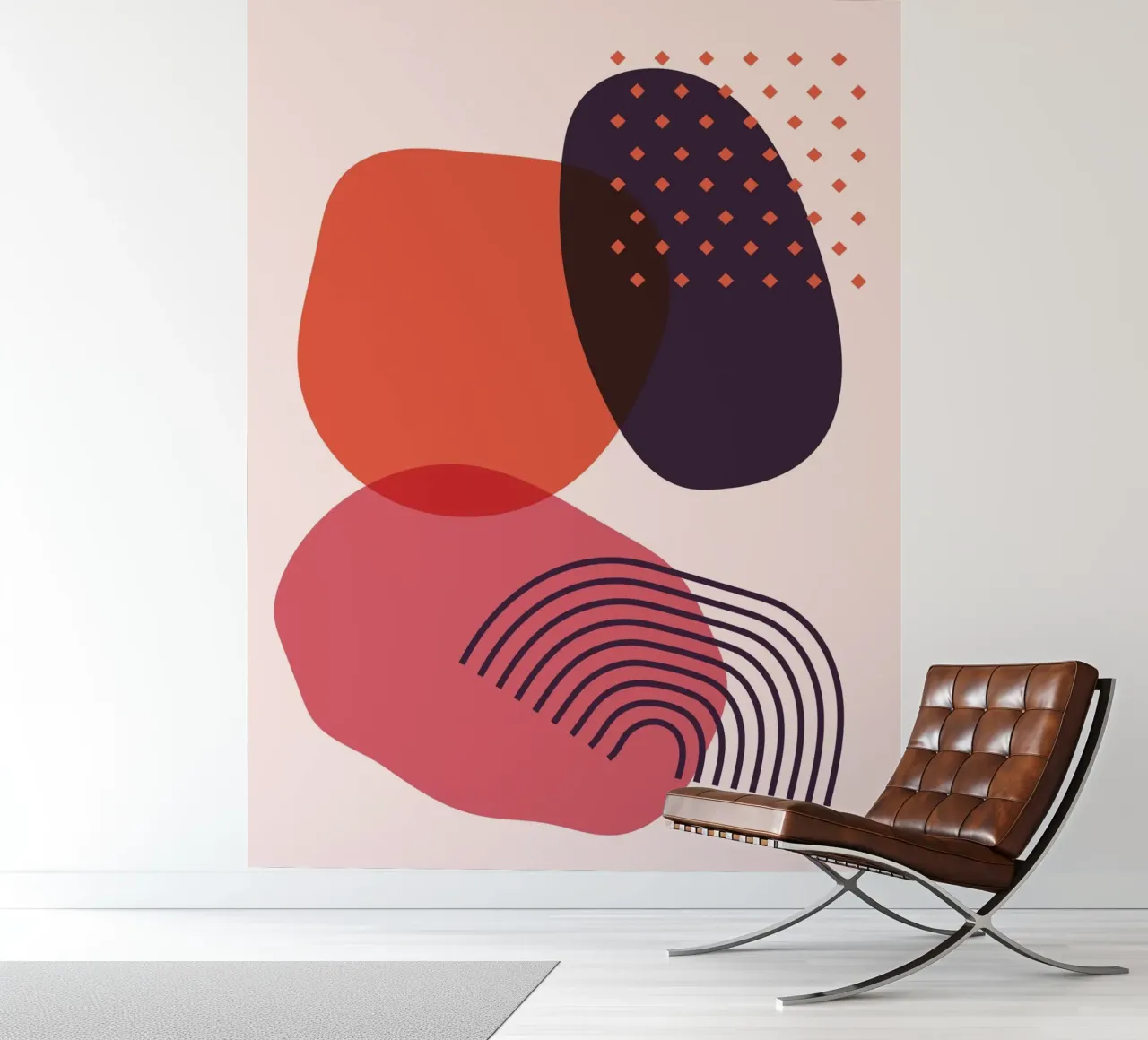 Abstract forms - Creative composition fotobehang van Whole©