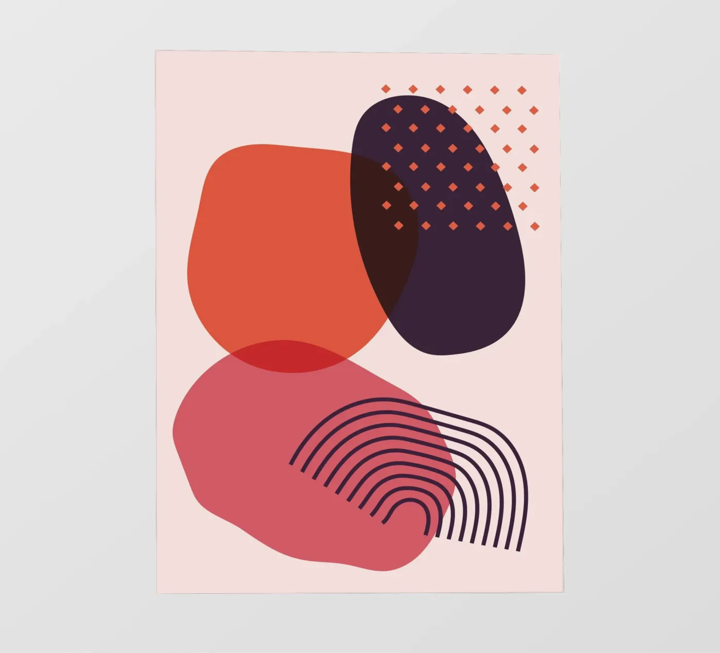 Abstract forms - Creative composition PVC Plane von Whole©