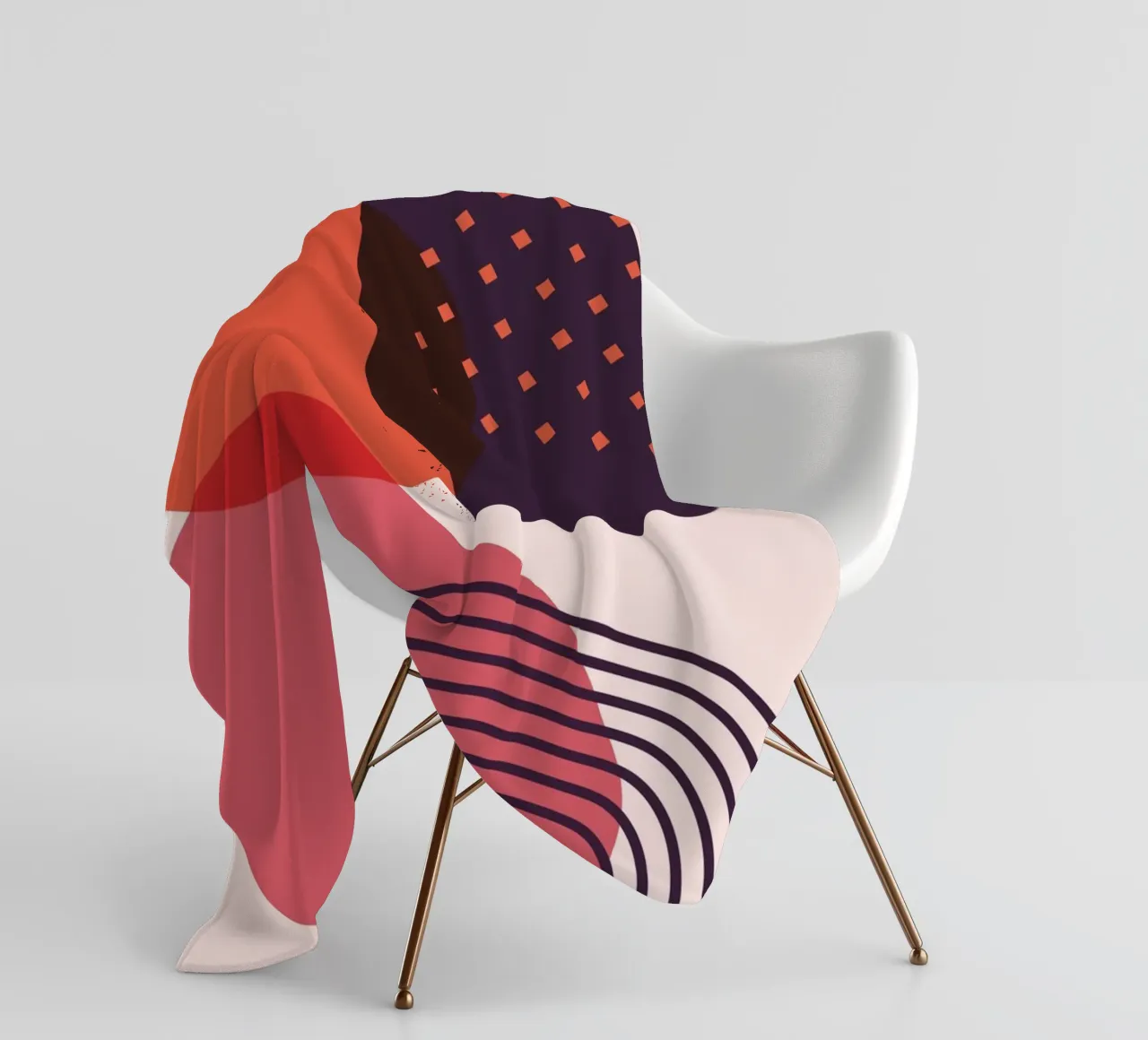 Abstract forms - Creative composition fleece blanket by Whole©