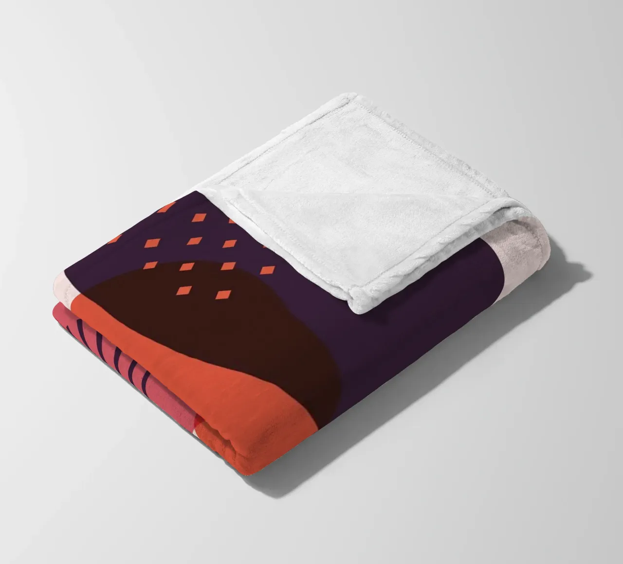 Abstract forms - Creative composition fleece blanket by Whole©