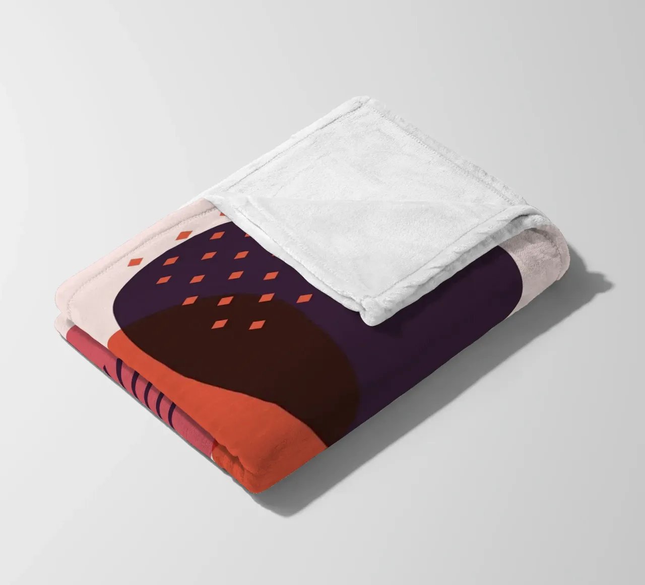Abstract forms - Creative composition fleece blanket by Whole©