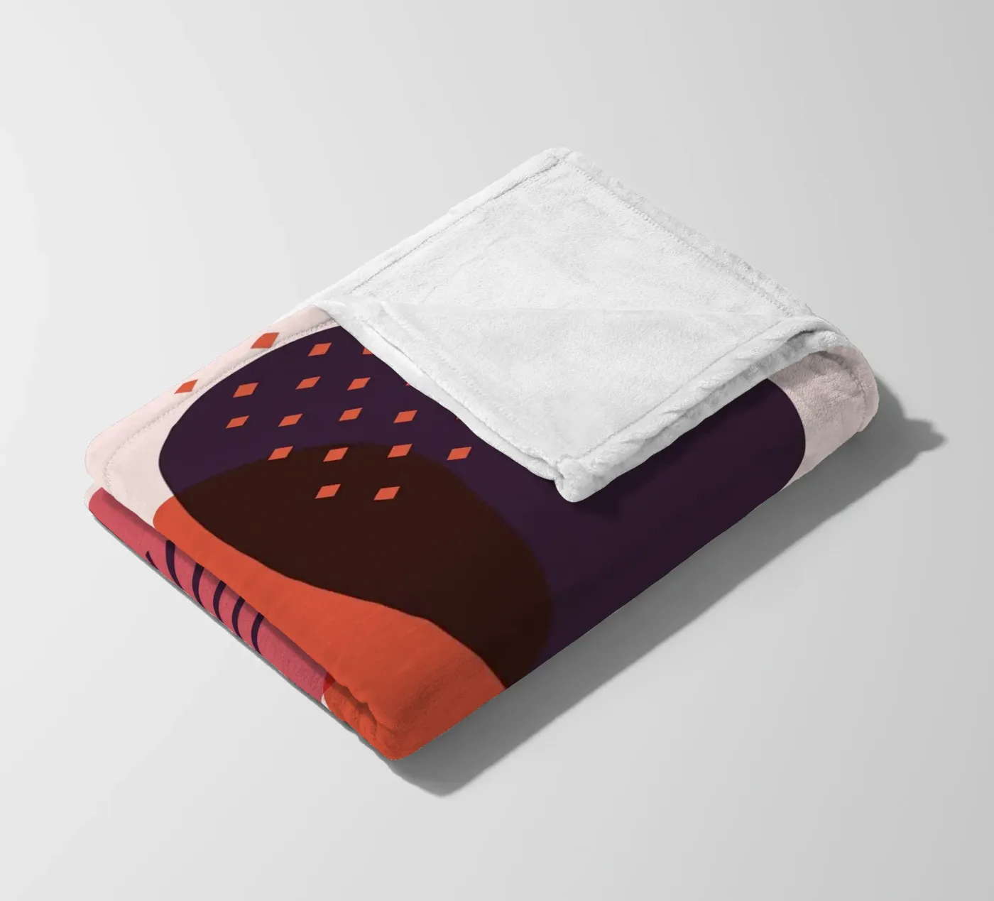 Formes abstraites - Composition créative plaid polaire de Whole©