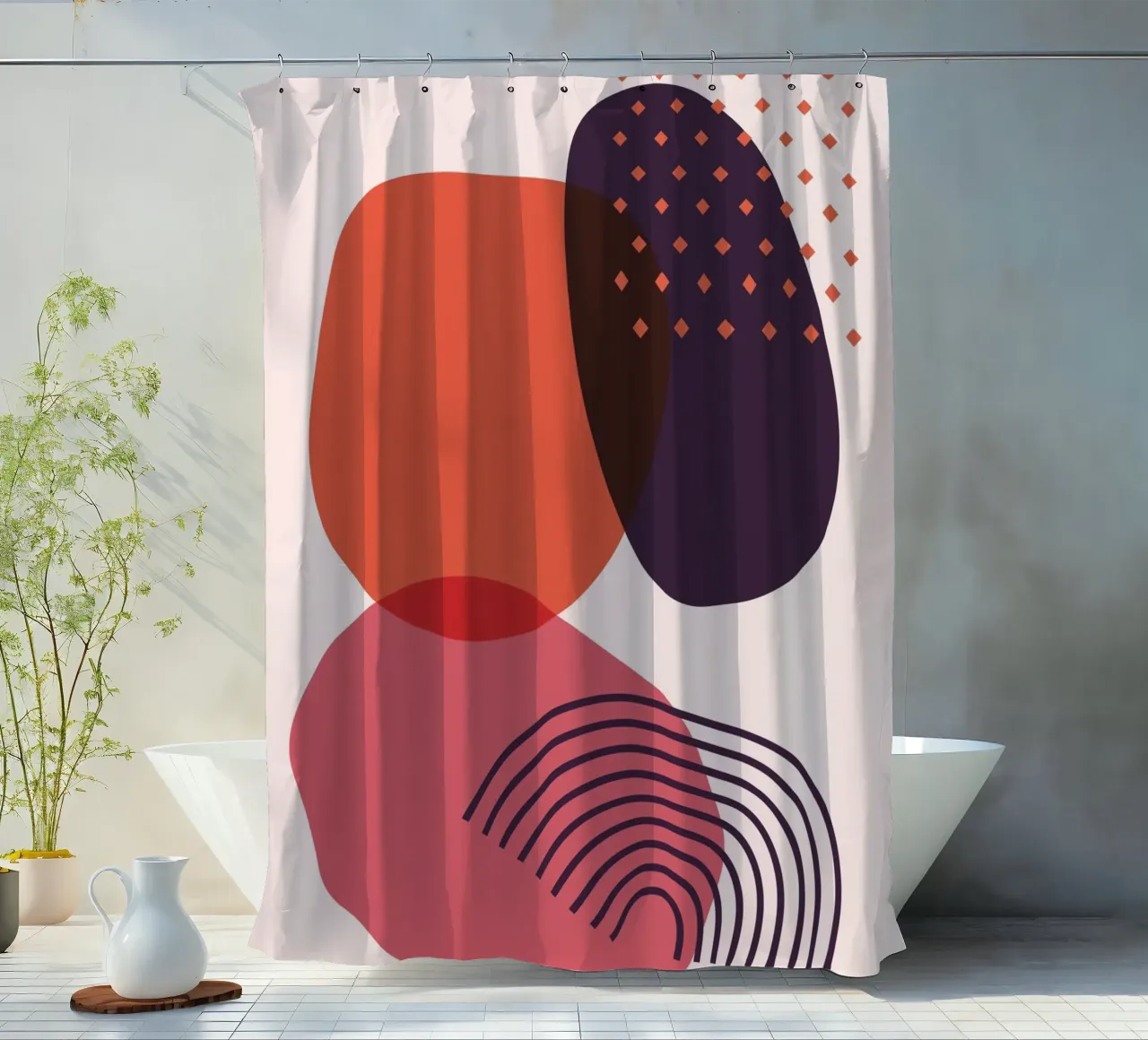 Abstract forms - Creative composition Duschvorhang von Whole©