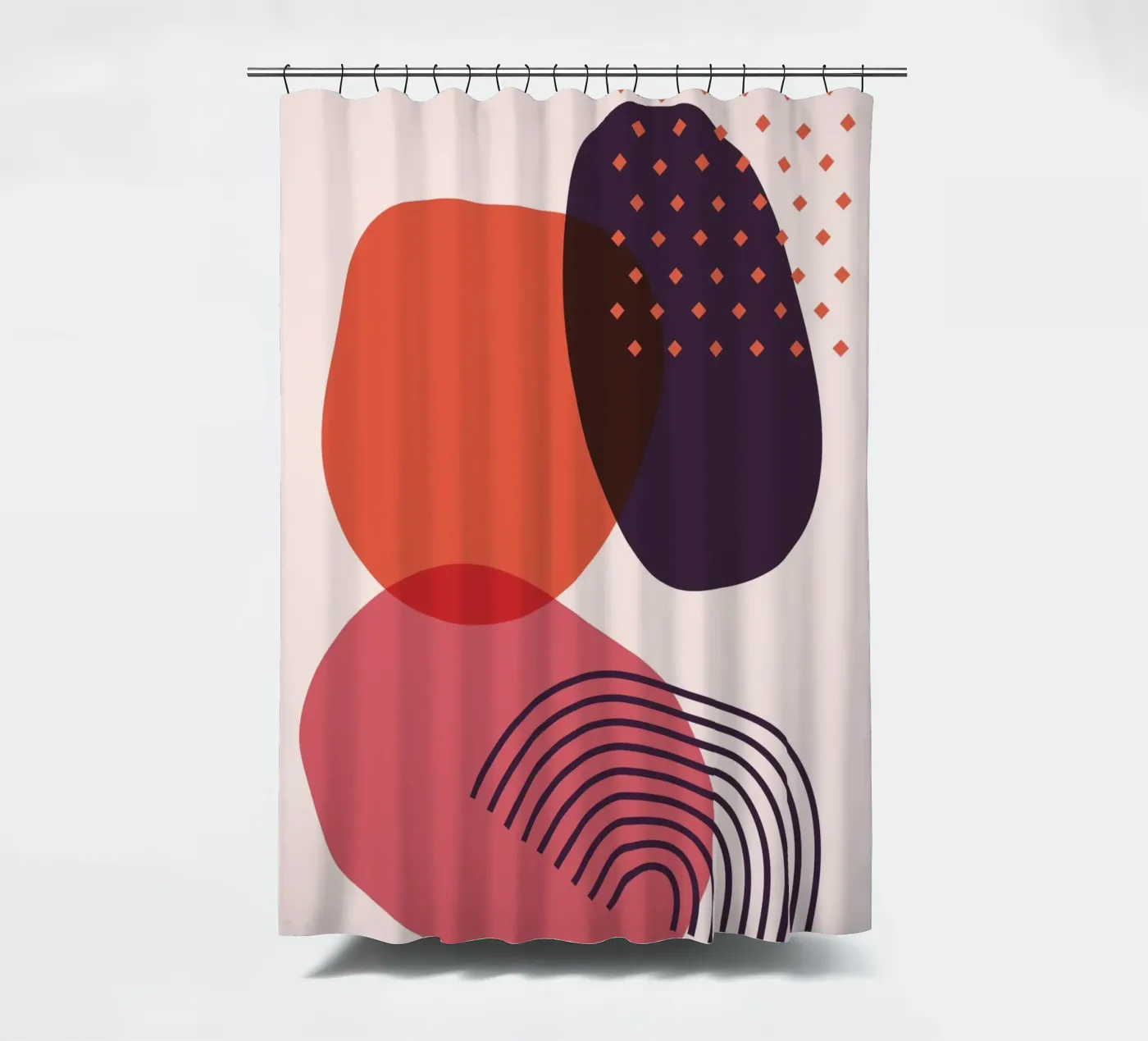 Abstract forms - Creative composition douchegordijn van Whole©