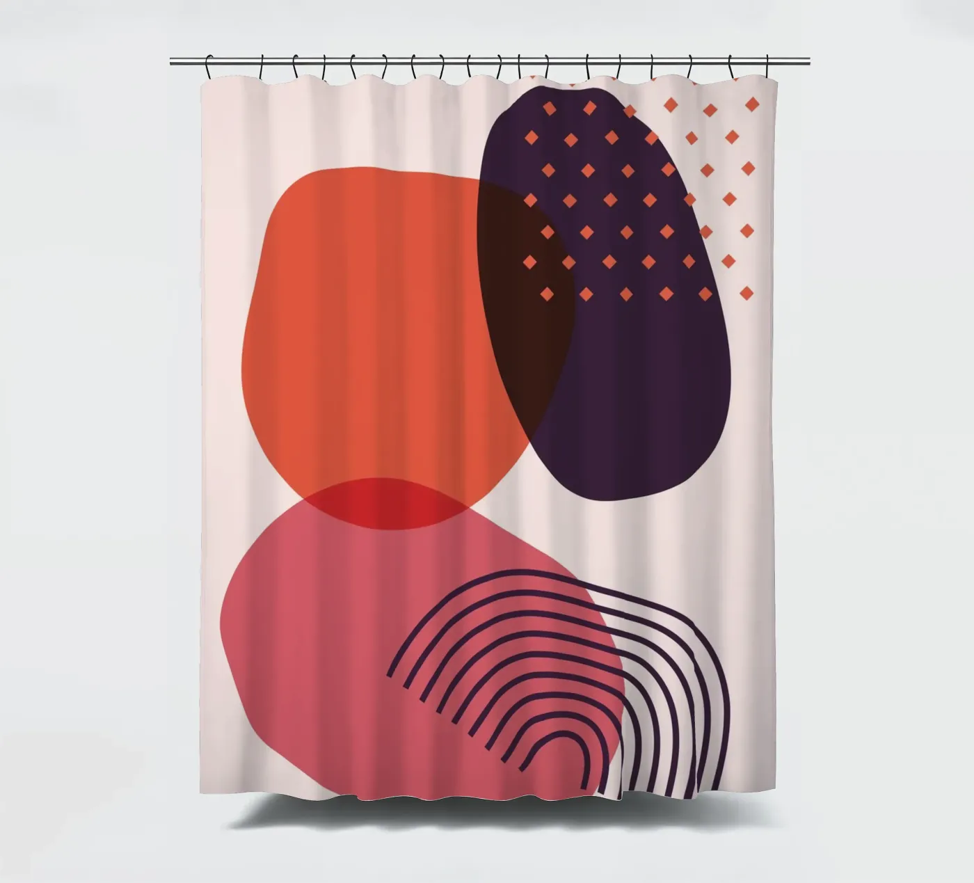 Abstract forms - Creative composition douchegordijn van Whole©