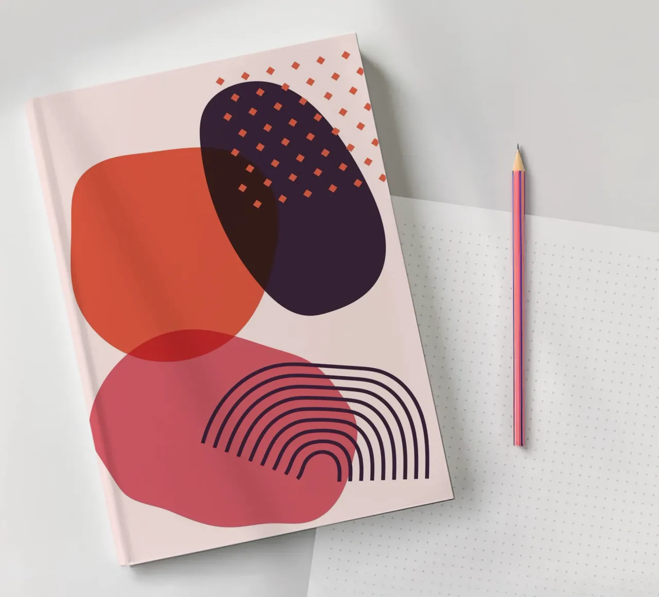 Abstract forms - Creative composition notebook by Whole©