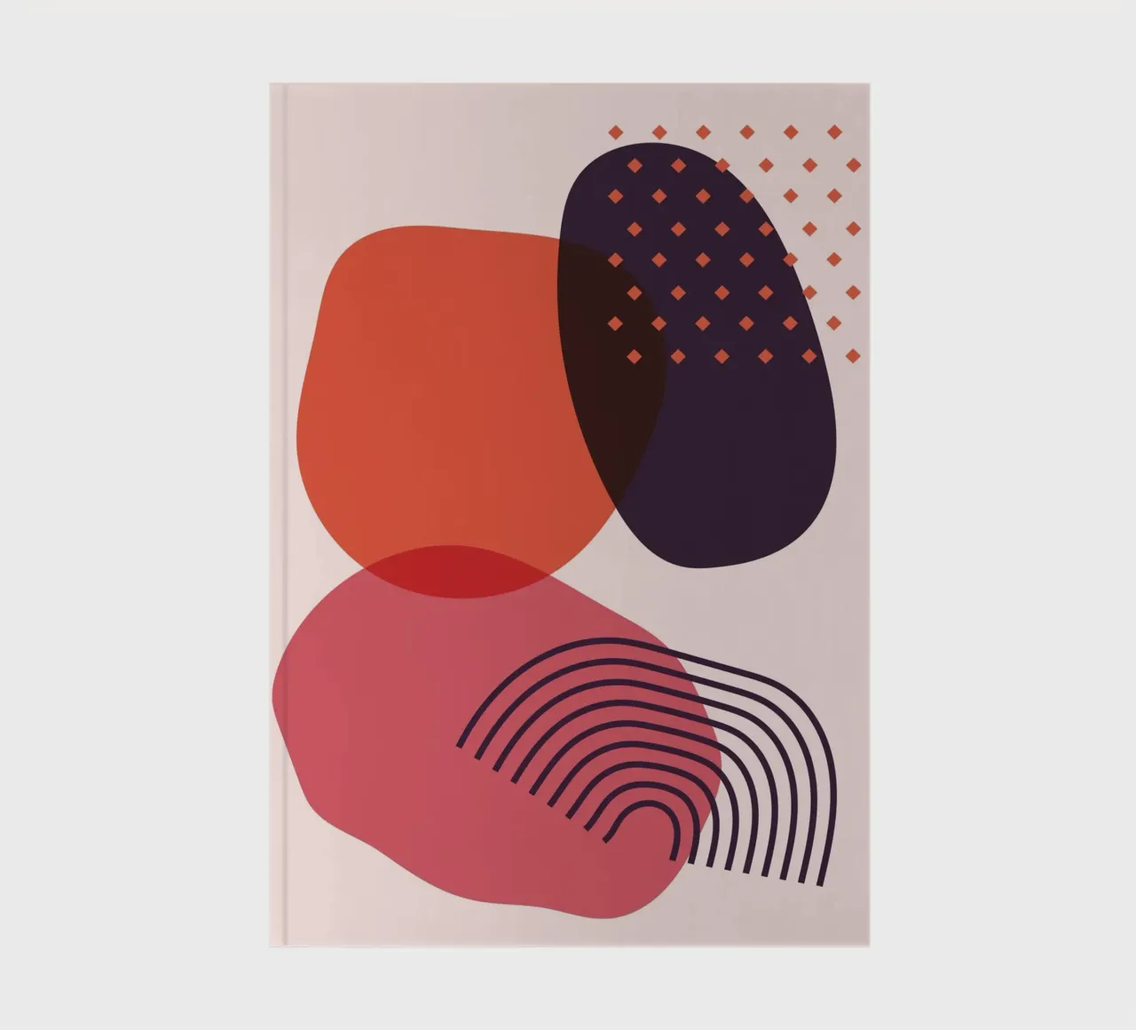 Abstract forms - Creative composition notebook by Whole©