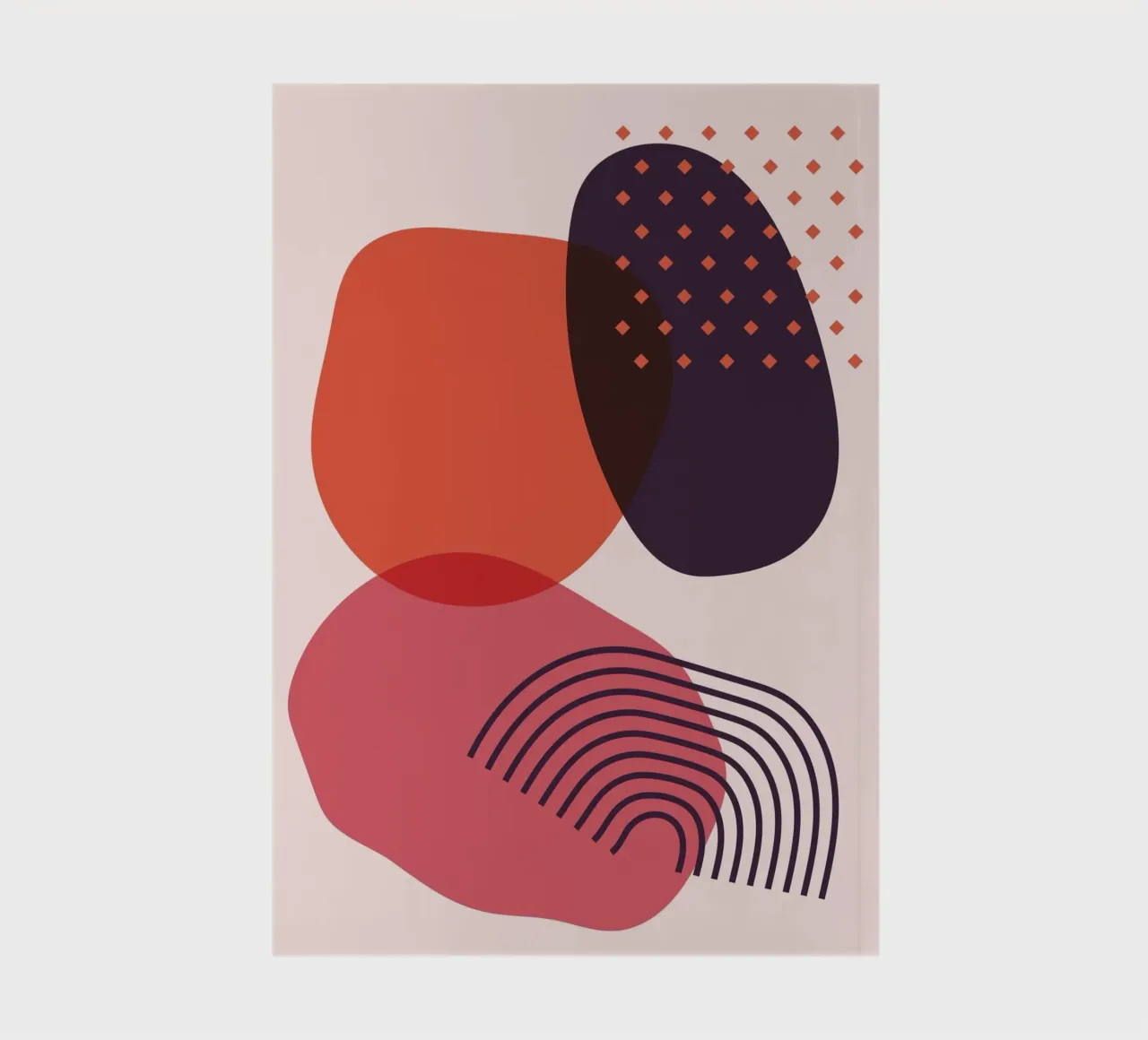 Abstract forms - Creative composition notebook by Whole©