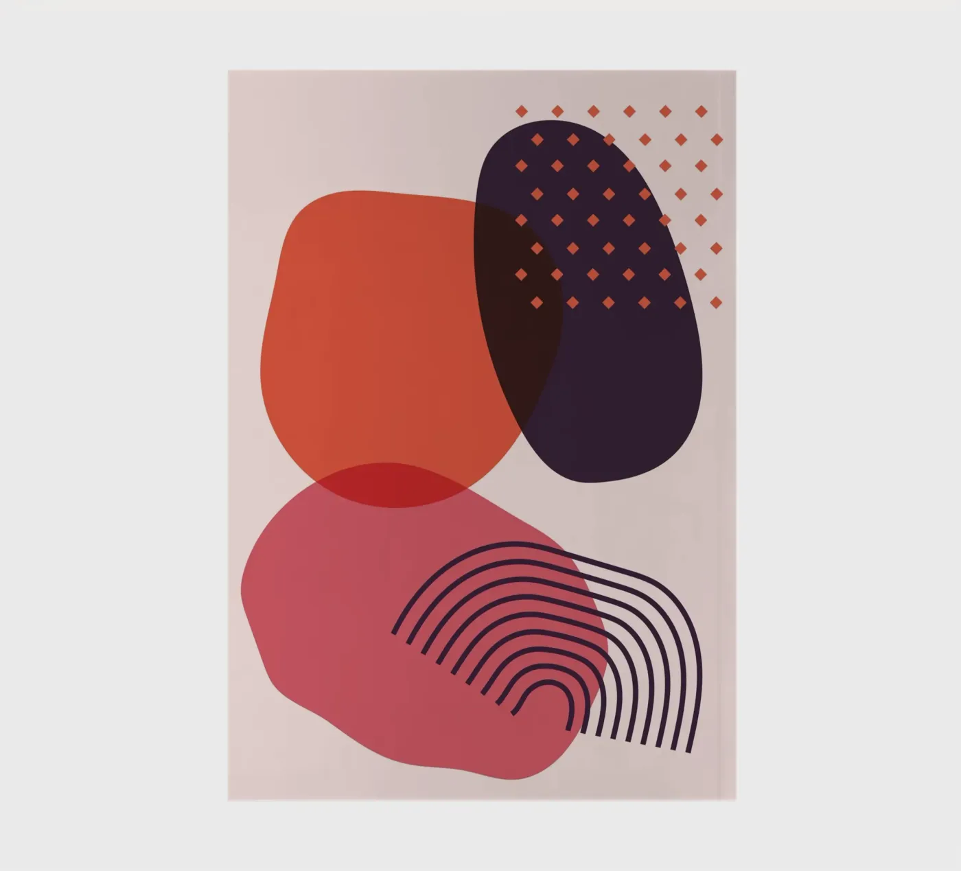 Abstract forms - Creative composition Notizbuch von Whole©