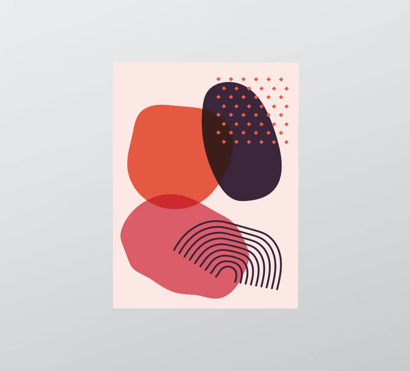 Abstract forms - Creative composition adesivo da Whole©