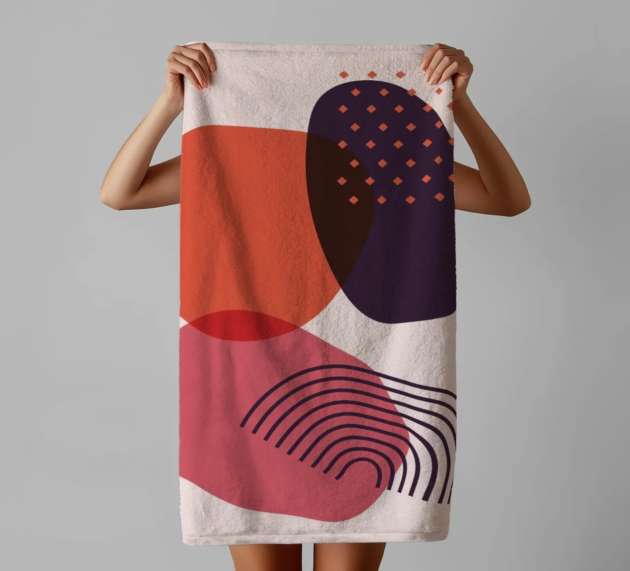 Abstract forms - Creative composition towel by Whole©