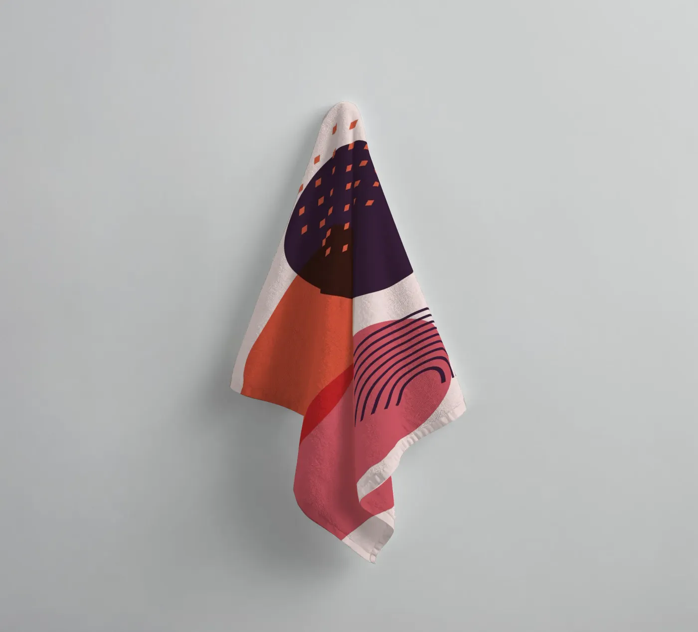 Abstract forms - Creative composition badhanddoek van Whole©