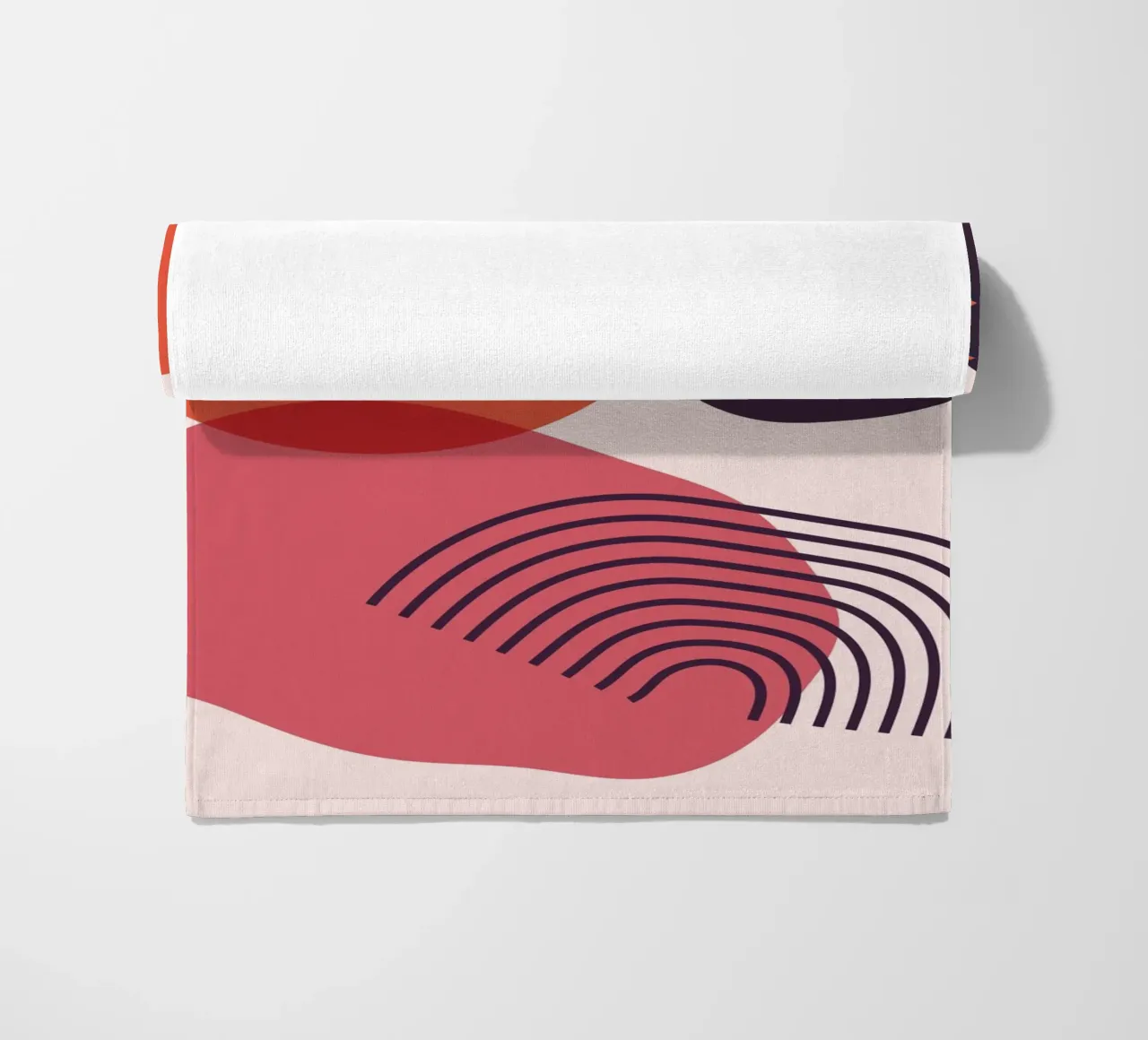 Abstract forms - Creative composition beach towel by Whole©