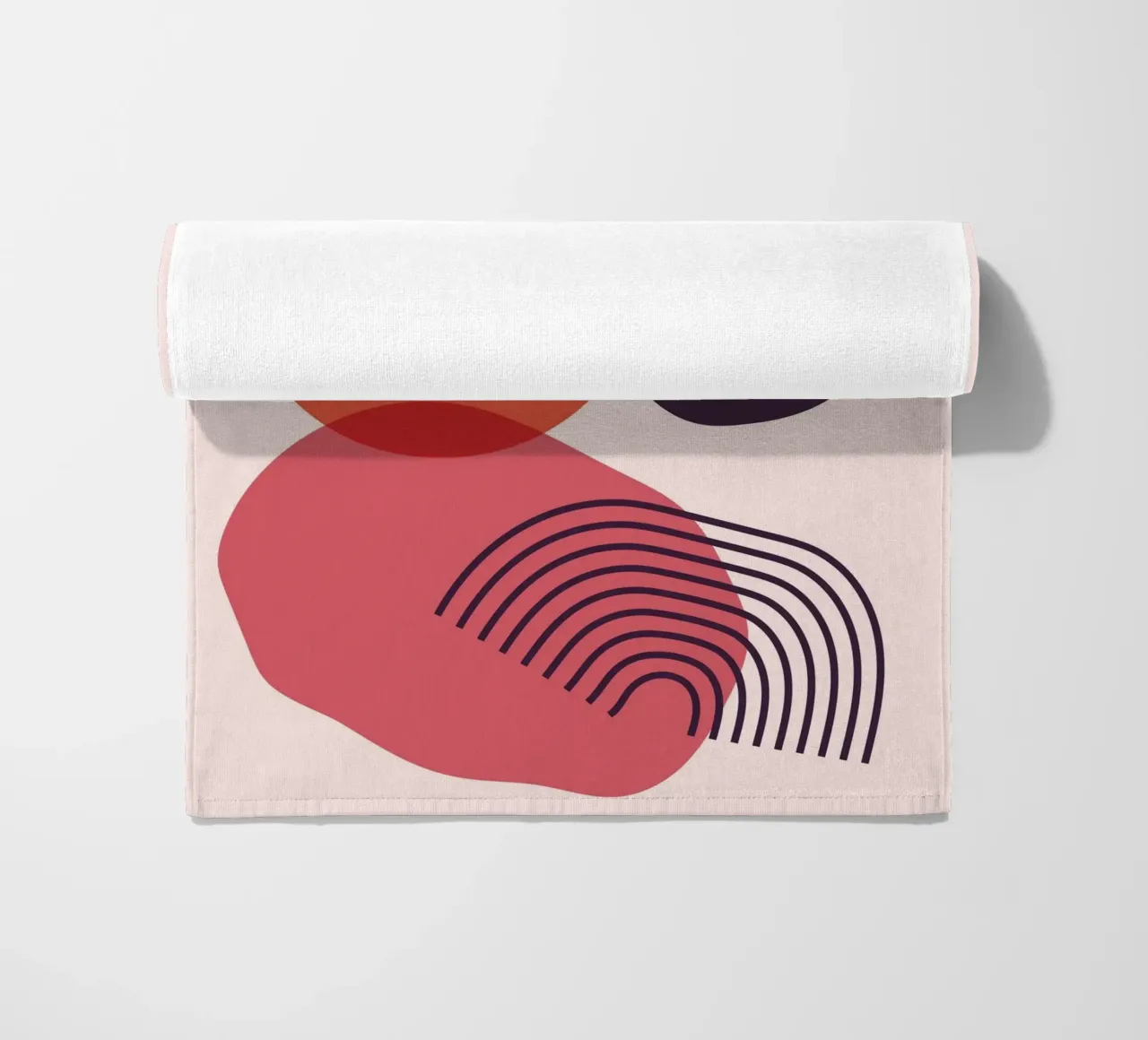 Abstract forms - Creative composition beach towel by Whole©