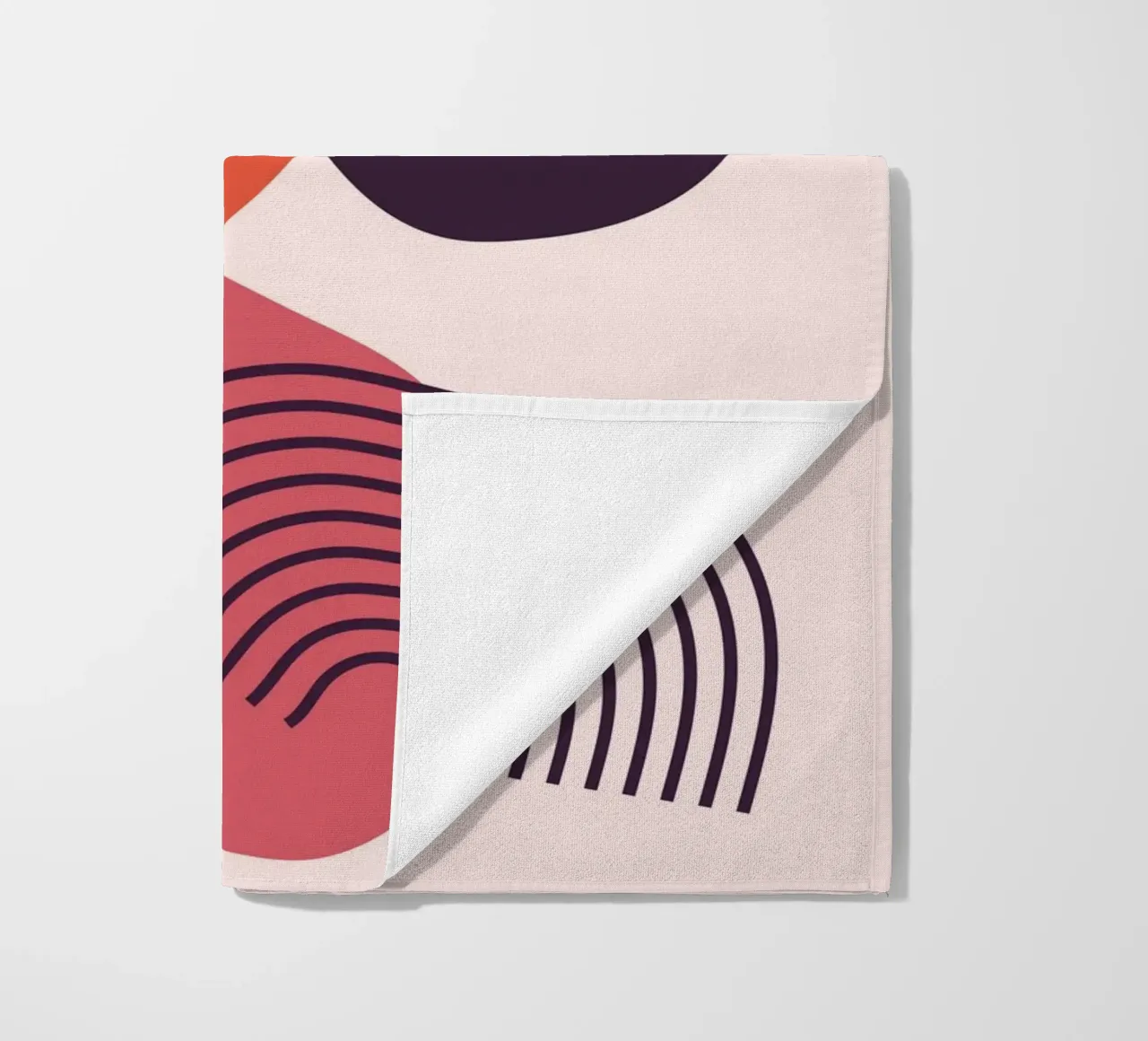 Abstract forms - Creative composition beach towel by Whole©