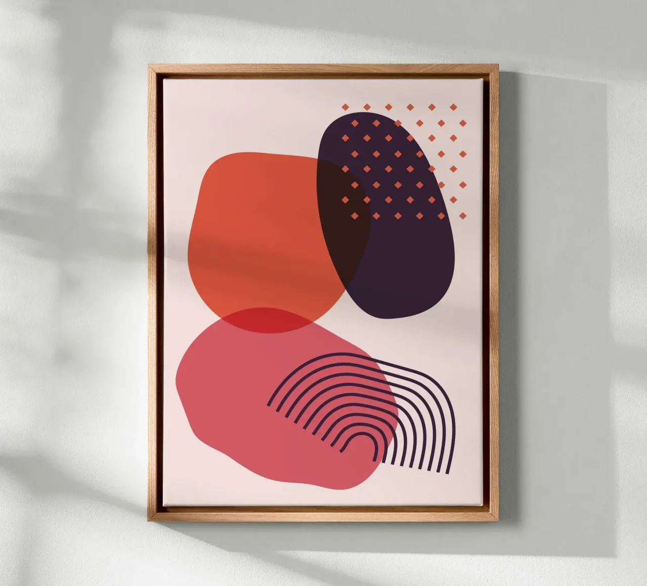 Abstracte vormen - Creatieve compositie canvas van Whole©