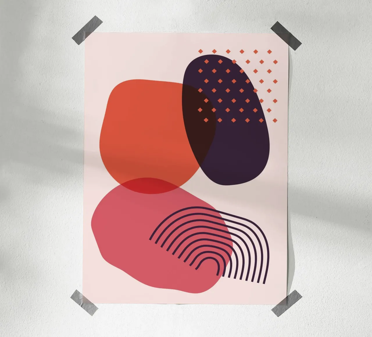 Abstract forms - Creative composition poster by Whole©