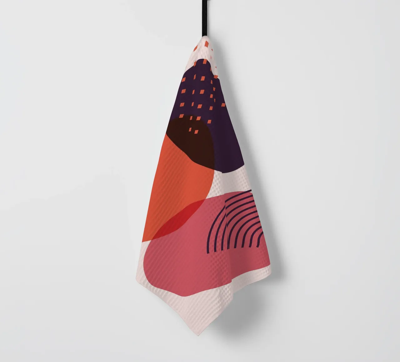 Abstract forms - Creative composition tea towel by Whole©