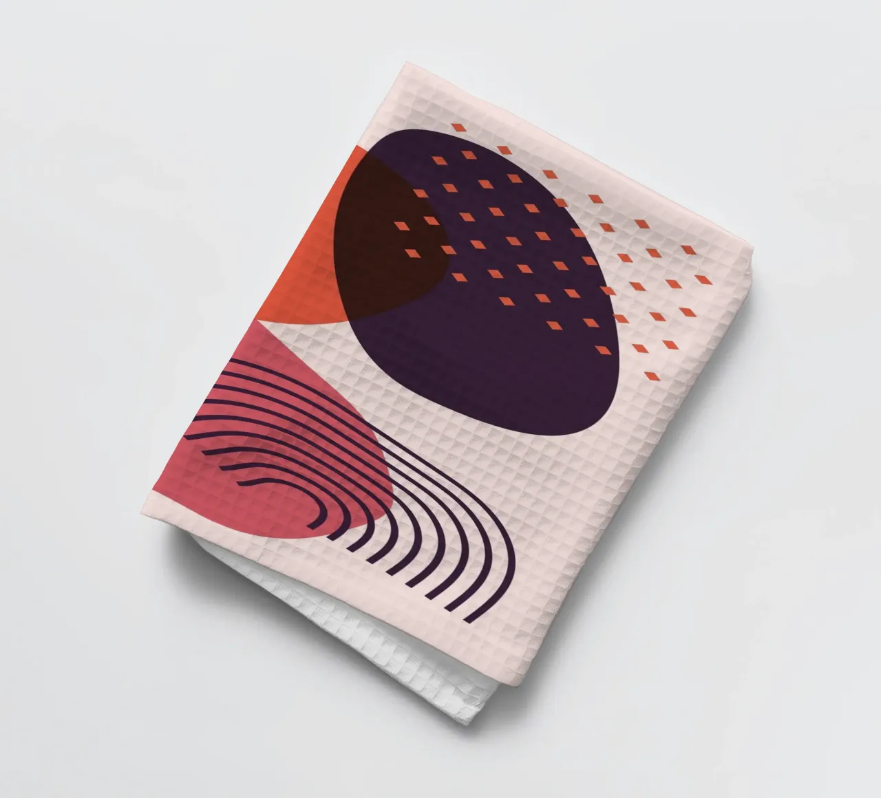 Abstract forms - Creative composition tea towel by Whole©