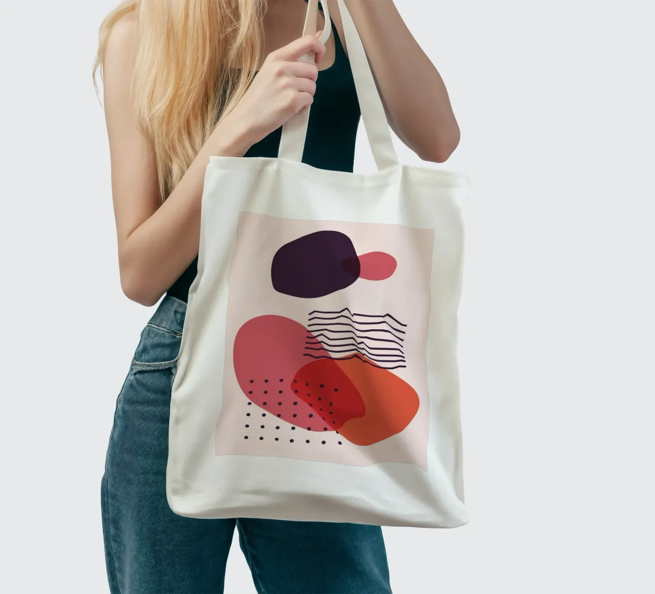Élégance abstraite - Design géométrique tote bag de Whole©
