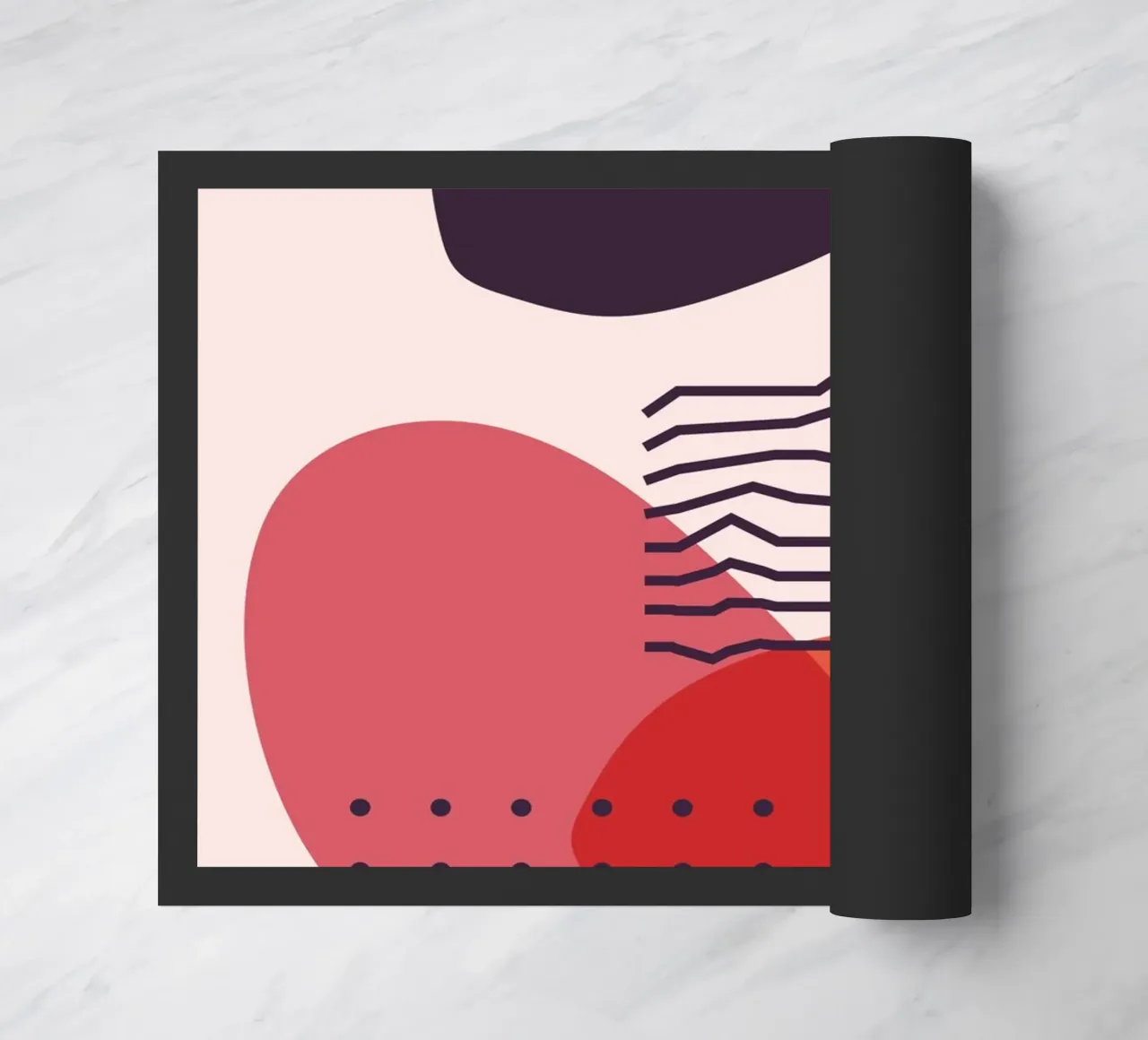 Abstract elegance - Geometric design doormat by Whole©
