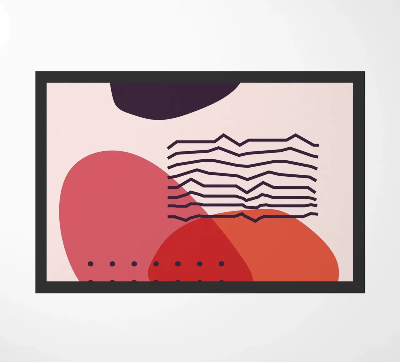 Abstract elegance - Geometric design doormat by Whole©
