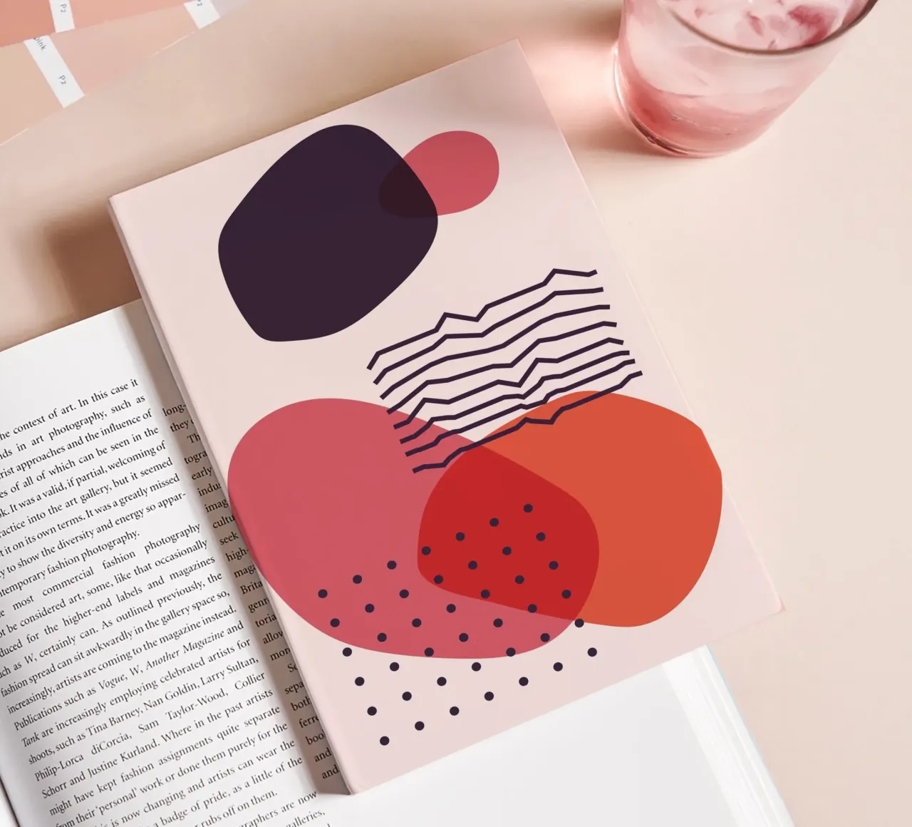 Abstract elegance - Geometric design notebook by Whole©