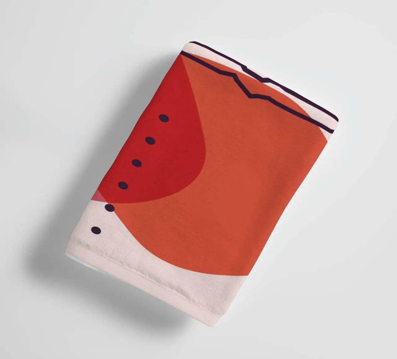 Abstracte elegantie - Geometrisch ontwerp badhanddoek van Whole©