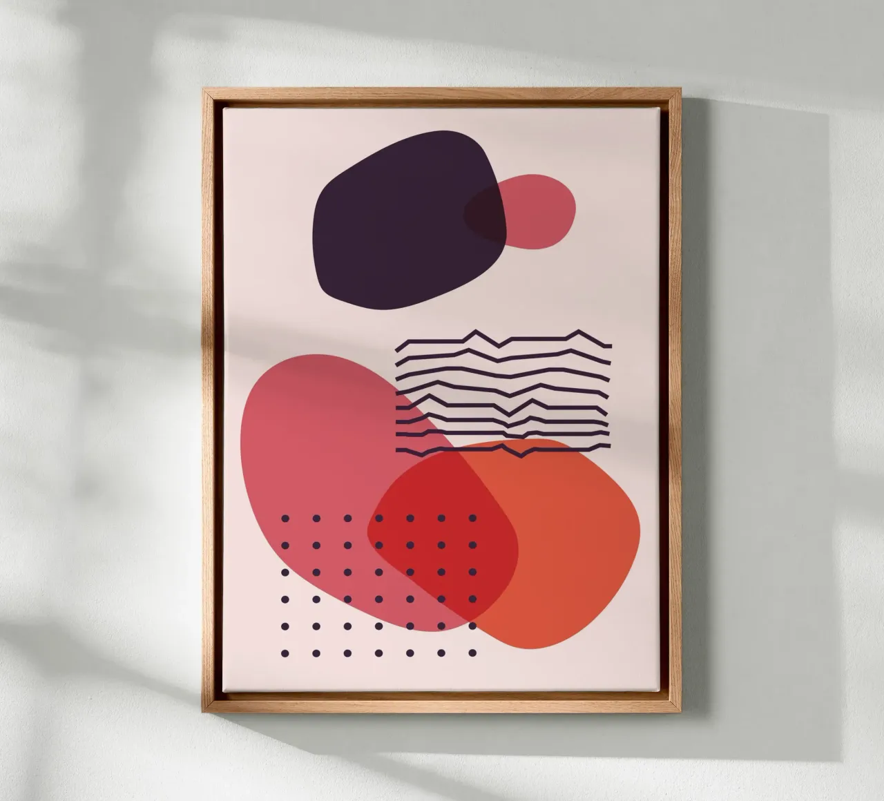 Abstracte elegantie - Geometrisch ontwerp canvas van Whole©