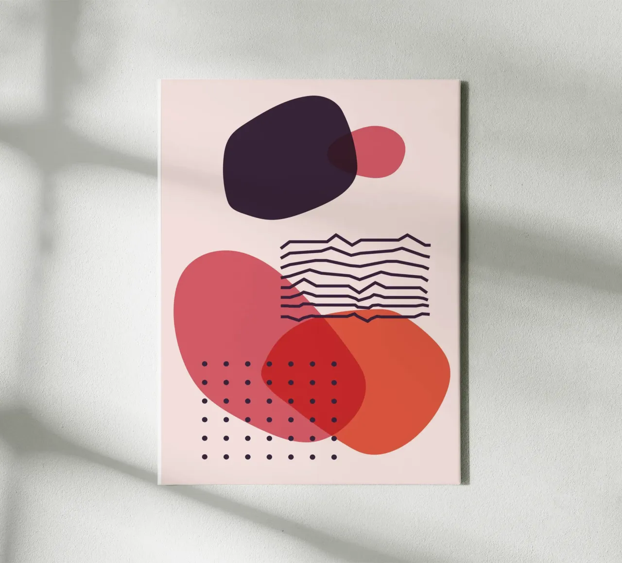 Abstracte elegantie - Geometrisch ontwerp canvas van Whole©