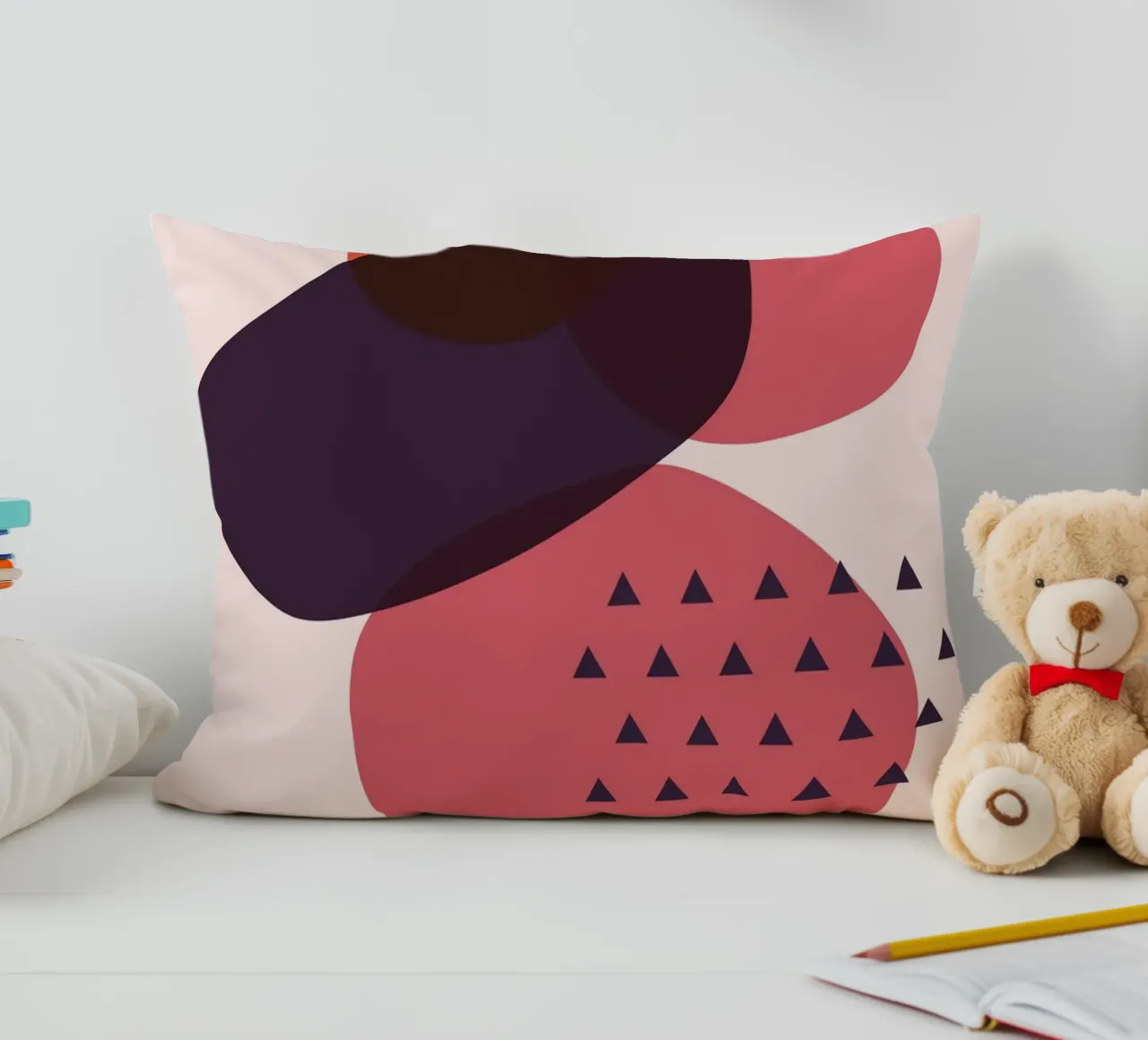 "Abstract forms - modern art decorative cushion by Whole©