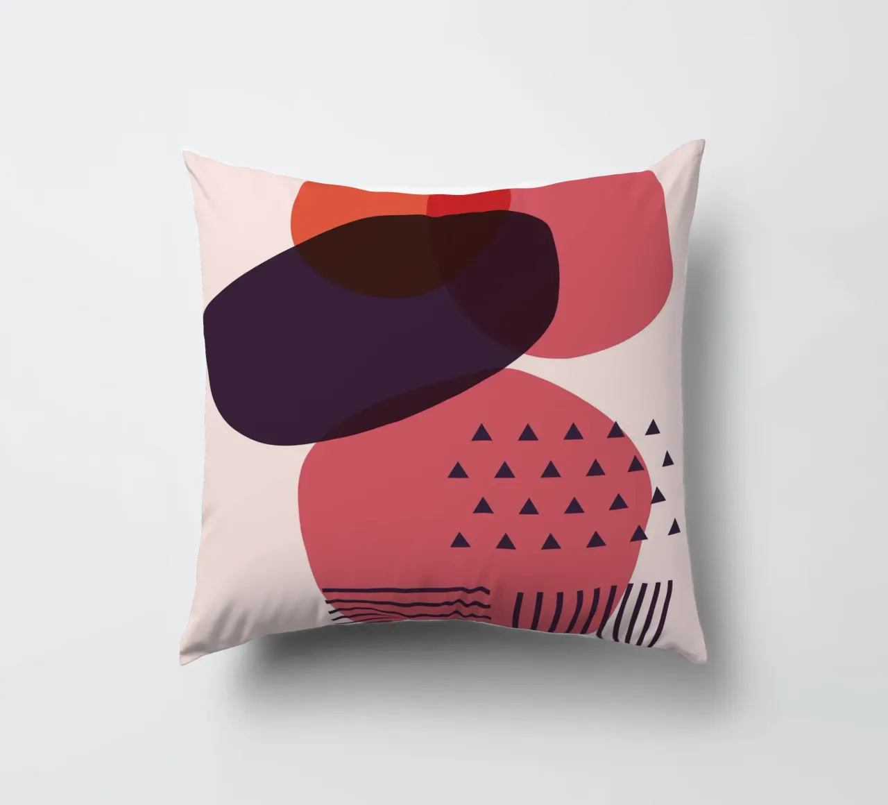 "Abstract forms - modern art decorative cushion by Whole©