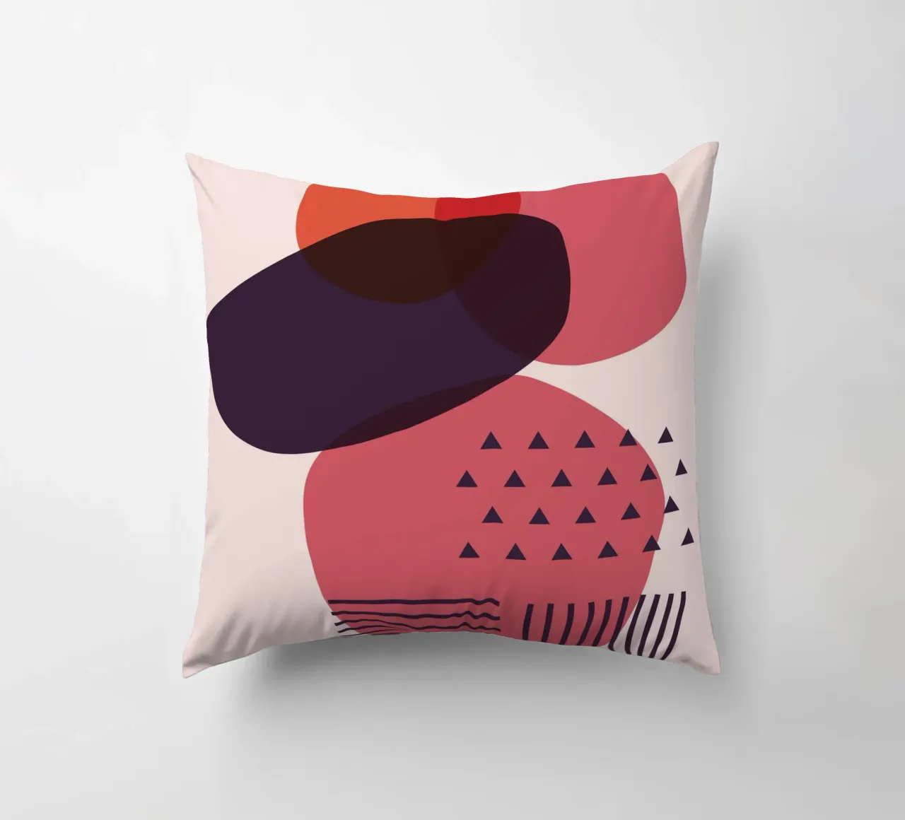 "Abstract forms - modern art decorative cushion by Whole©