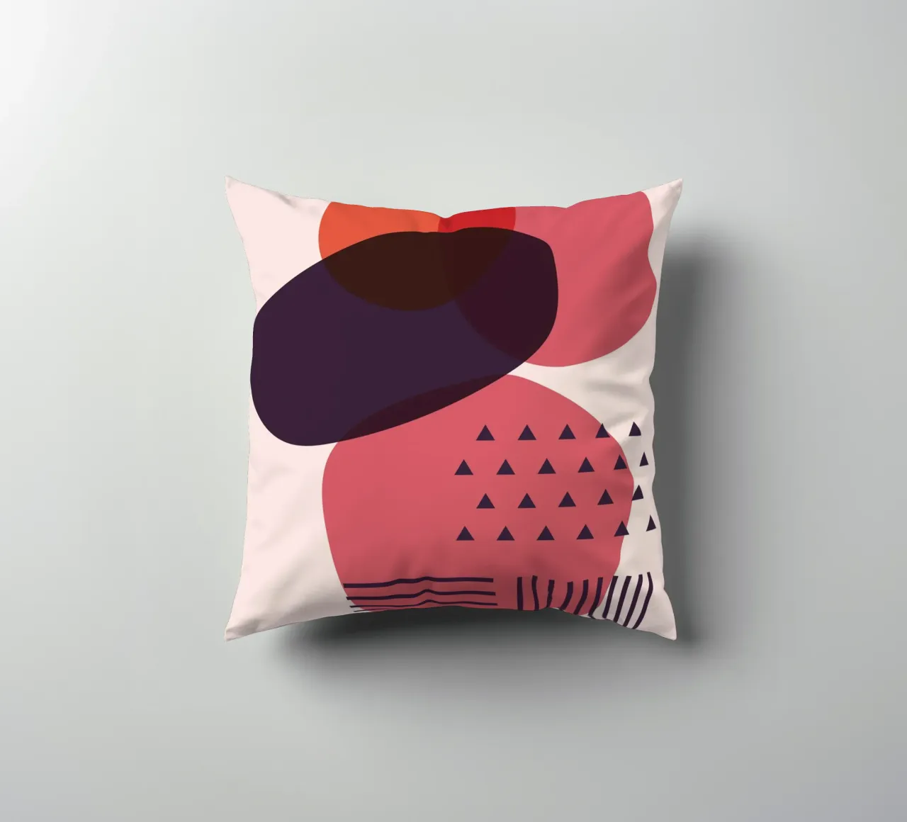 "Abstract forms - modern art decorative cushion by Whole©