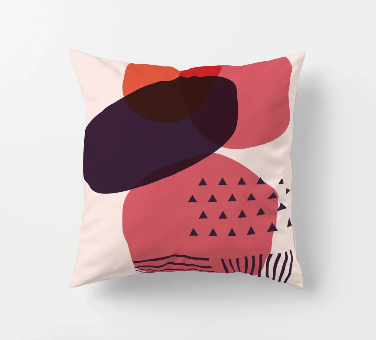 "Abstract forms - modern art decorative cushion by Whole©