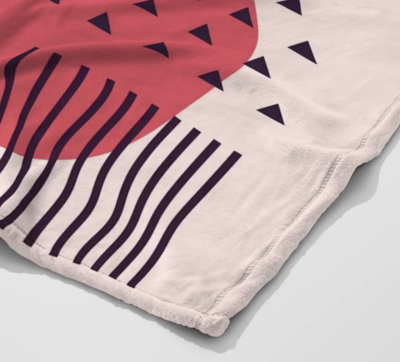 "Abstract forms - modern art fleece blanket by Whole©